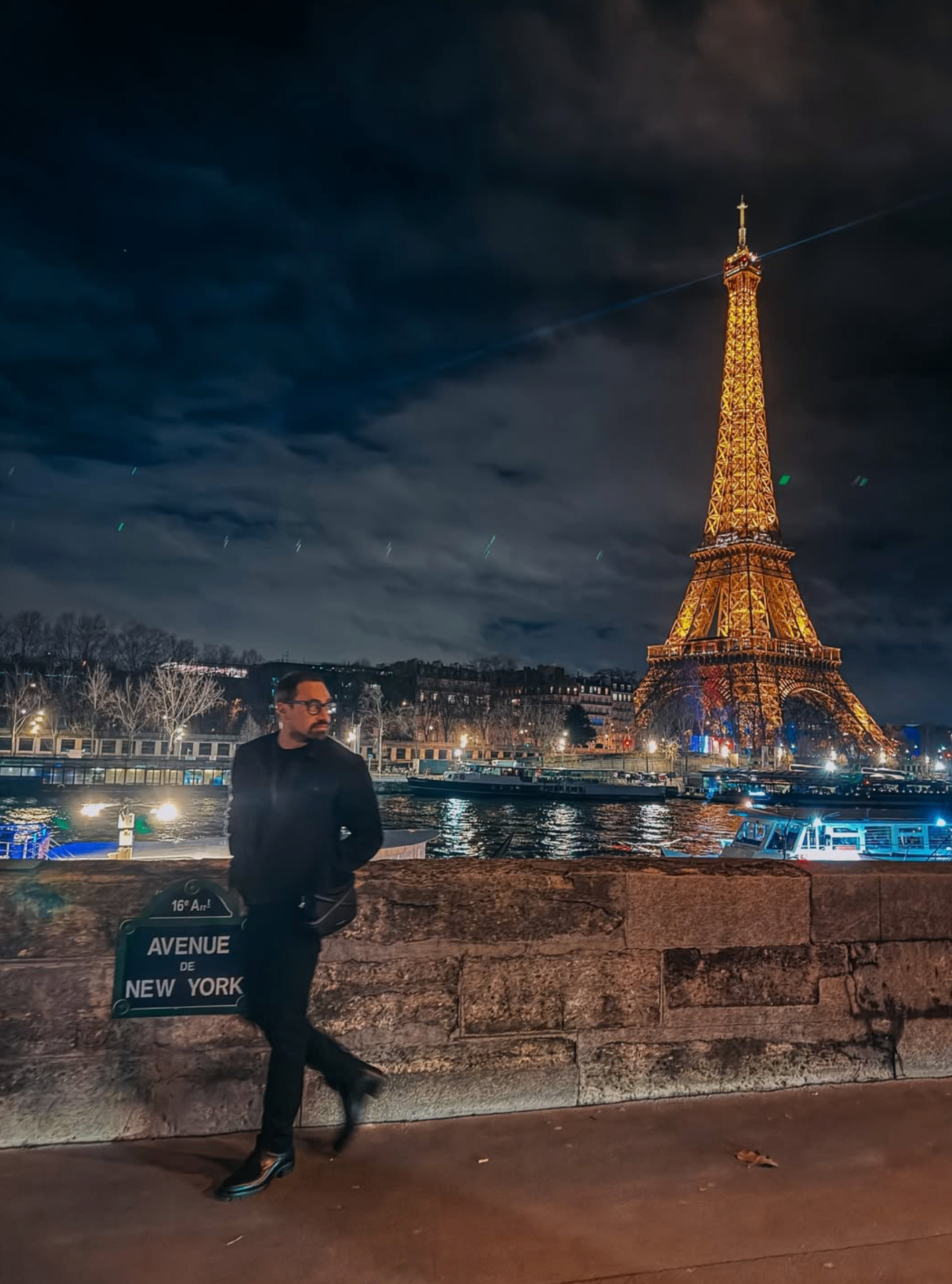 Eiffel Tower at night, Paris